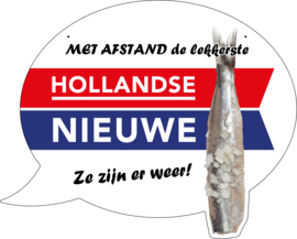 Plafondhanger Hollandse Nieuwe 'ze zijn er weer'