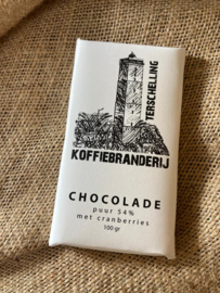 Van der Burgh - 54% Pure chocolade met Cranberry