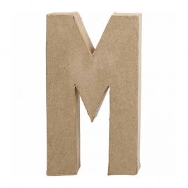 Papier-mache Letter M | 20 cm