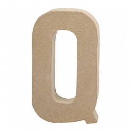 Papier-mache Letter Q | 20 cm