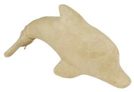 Dolfijn van papier-mache | 28 cm