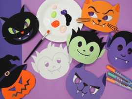 Halloween Maskers knutselen - 6 st