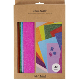 EVA Foam vellen | 24,5 x 14 cm | 12 st