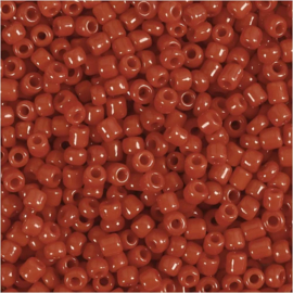 Glaskralen - afmeting 3 mm - 8/0 - Rood - 25 gr