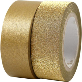 Masking Tape - 2 st - Keuze uit rood, goud en zilver