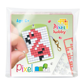 Pixelhobby Sleutelhanger Flamingo
