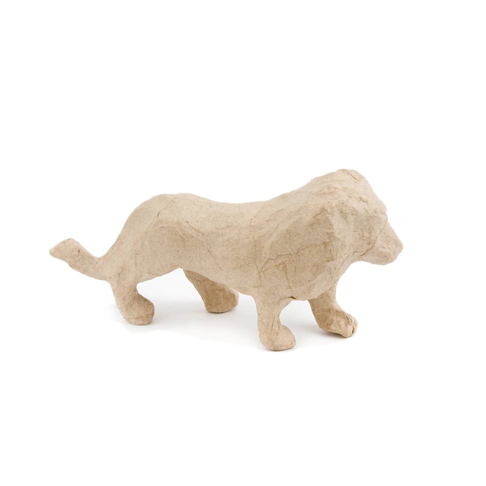 Leeuw van papier-mache | 15 cm