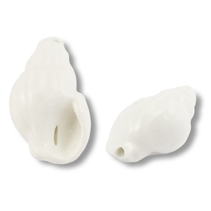Keramieke Schelp Kralen - 20 x 14,5 mm - 5 st