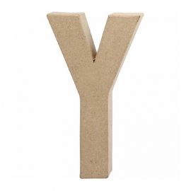 Papier-mache Letter Y | 20 cm