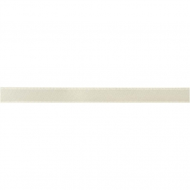 Lint van Satijn - Off-White - breedte 10 mm  - lengte 10 m