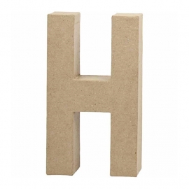 Papier-mache Letter H | 20 cm