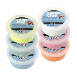Foam Clay Glitter - Klei - 6 x 35 gr