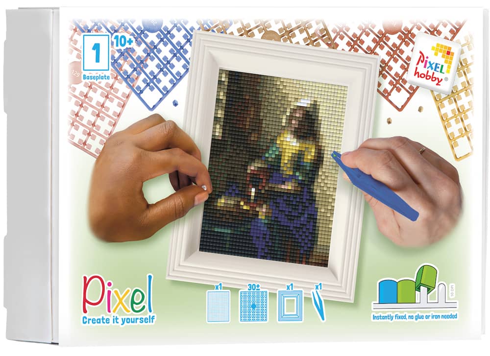 Pixelhobby Geschenkset - Het Melkmeisje - incl. Lijst