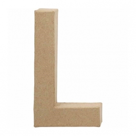 Papier-mache Letter L | 20 cm
