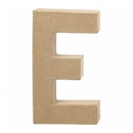 Papier-mache Letter E | 20 cm
