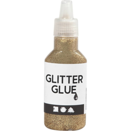 Glitterlijm - 25 ml -  keuze uit Goud, Zilver of Roze