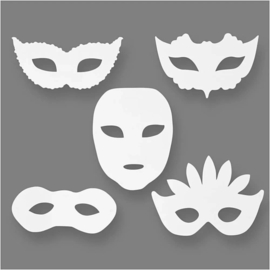 16 Theater maskers van Karton