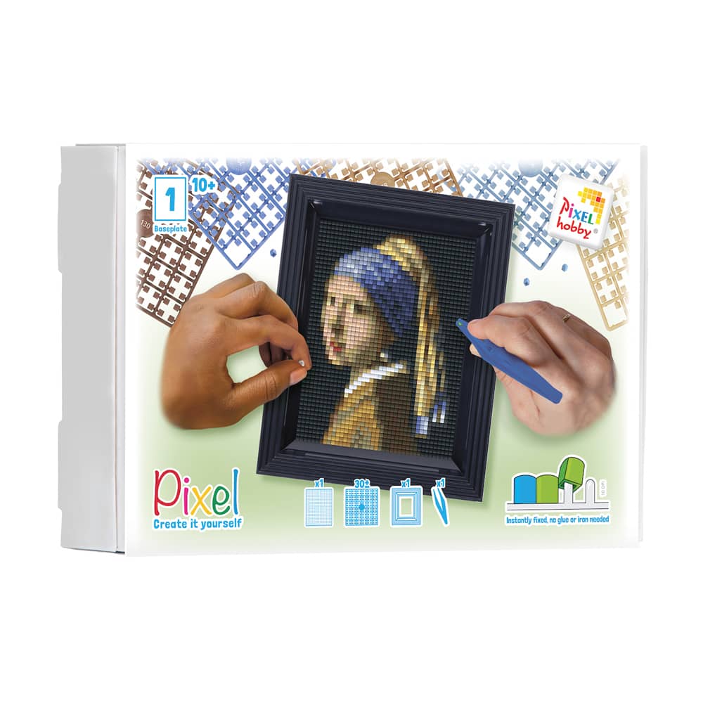 Pixelhobby Geschenkset - Meisje met de Parel - incl. Lijst