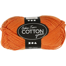 Oeko-Tex Katoen garen - Oranje - 170 meter - 50 gr