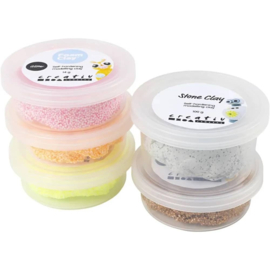 Stone en Foam Clay mix - roze/oranje harmonie