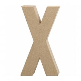 Papier-mache Letter X | 20 cm