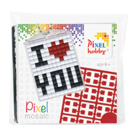 Pixelhobby Sleutelhanger I Love you