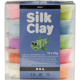 Silk Clay Basic II Pastel - 10 x 40 gr