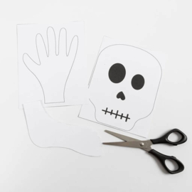 Knutselidee: Halloween Skelet knutselen