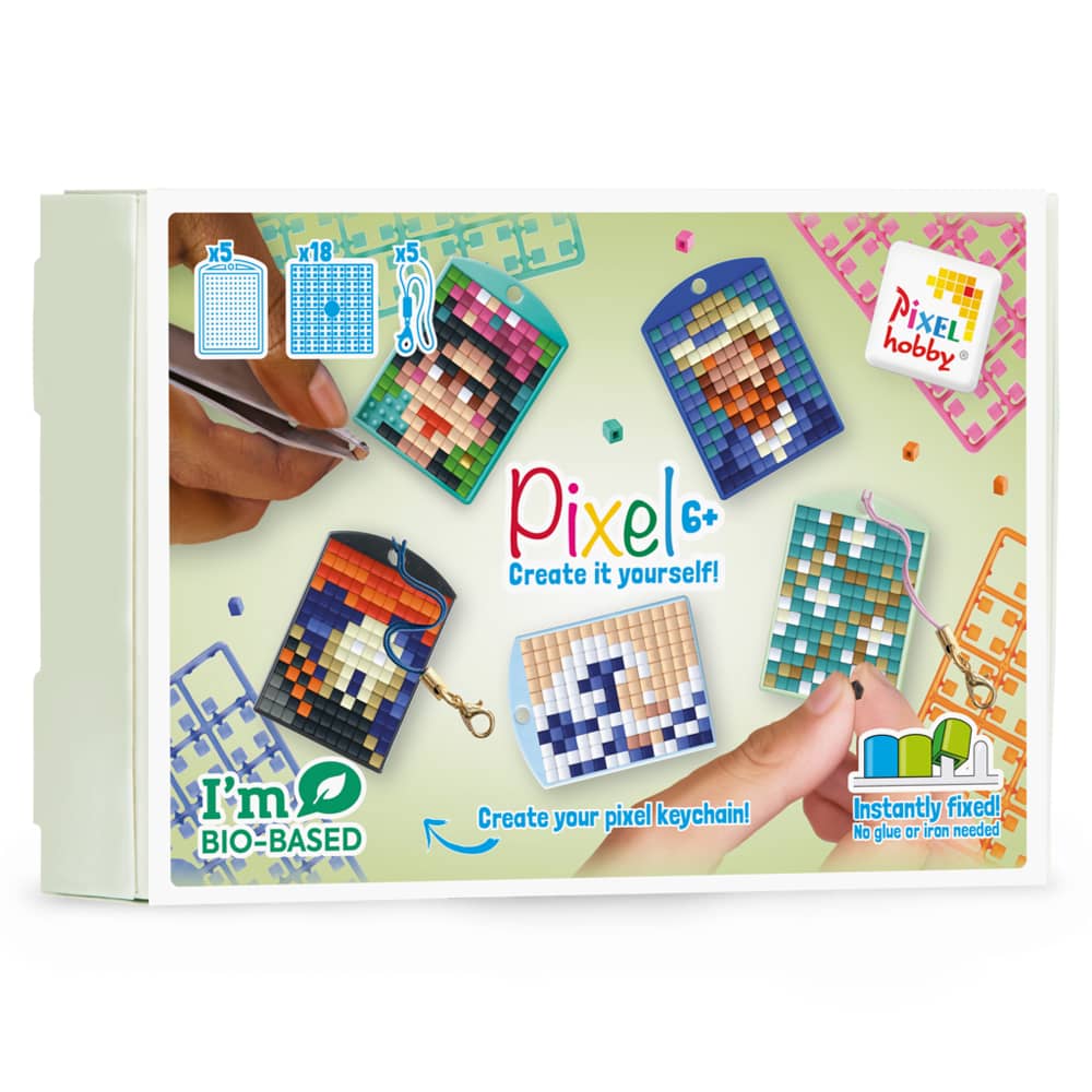 Pixelhobby Sleutelhangers - Thema Box Kunst II - incl. 18 matjes