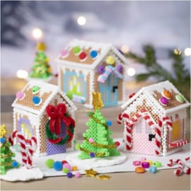 Knutselpakket - Kerstdorp maken van Strijkkralen