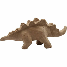 Stegosaurus van papier-mache | 10 x 22 cm