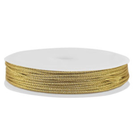 Macramé koord - Metallic Goud- 10 meter - dikte 1 mm