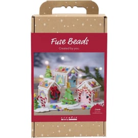 Knutselpakket - Kerstdorp maken van Strijkkralen