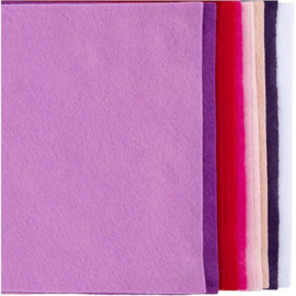 Hobbyvilt - 21 x 30 cm - 10 vellen - Roze