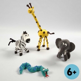 Knutselidee: Dierentuin dieren van Silk Clay