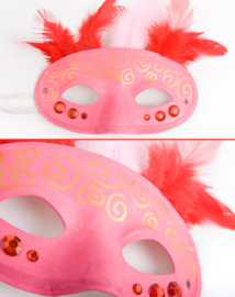 Knutselidee: Maskers schilderen met Plus Color verf en markers