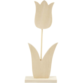 Houten Tulp - 23 cm