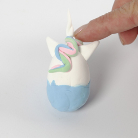 Knutselidee: Unicorn van Silk Clay op potlood