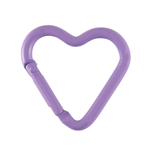 Tashanger / Sleutelhanger Hart - Paars - 43 cm