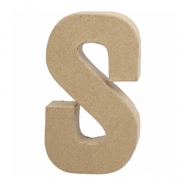 Papier-mache Letter S | 20 cm