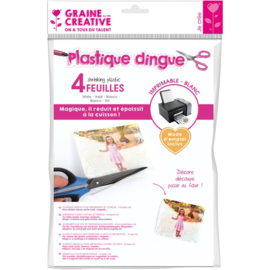 Foto Krimpfolie voor inktjet - A4 - Wit - 4 vel