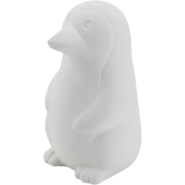 Spaarpot Pinguin - wit - 11 x 6 cm