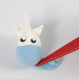 Knutselidee: Unicorn van Silk Clay op potlood