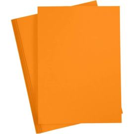 Karton - A4 - Oranje - 180 gr - 20 vellen