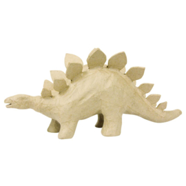 Stegosaurus van papier-mache | 12 x 30 cm