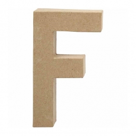Papier-mache Letter F | 20 cm