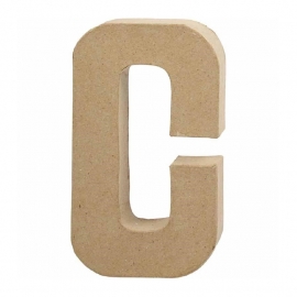 Papier-mache Letter C | 20 cm
