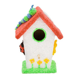 Knutselidee: Vogelhuisjes versieren met Foam Clay