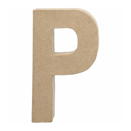 Papier-mache Letter P | 20 cm
