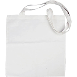 Tote bag van wit katoen - 38 x 42 cm - 130 g/m2